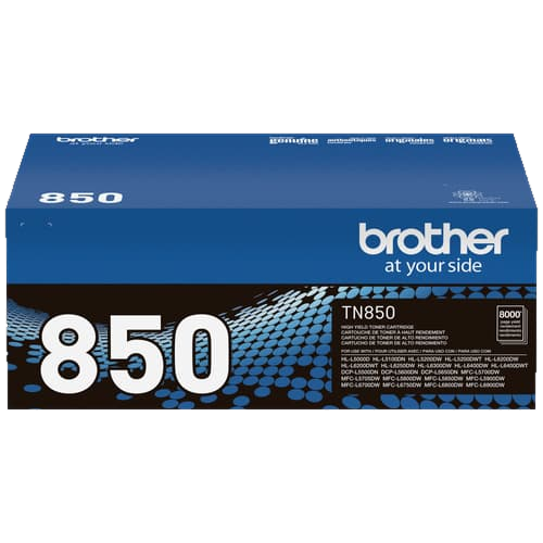 Brother TN-850 high-yield genuine black toner cartridge